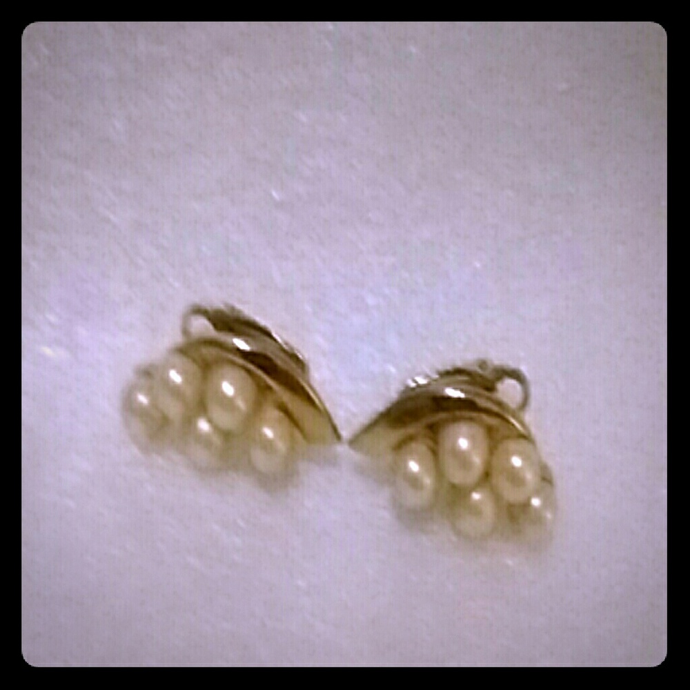 Antique earrings, clip on
